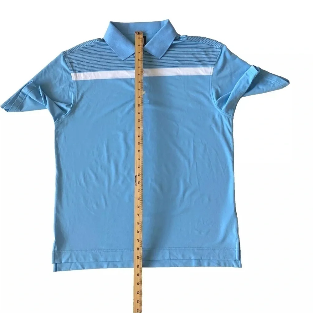 FootJoy FJ Performance Golf Polo Shirt Mens XL Blue Short Sleeve - Picture 8 of 8